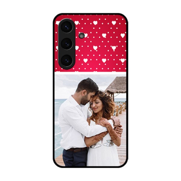 Galaxy S25 Plus 5G Custom Glass Phone CaseHearts Mobile Case Design Galaxy S25 Plus 5G Custom Glass Phone CaseHearts Mobile Case Design