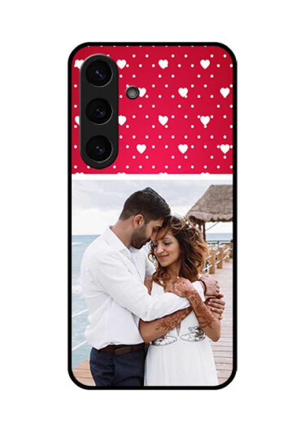 Galaxy S25 Plus 5G Custom Glass Phone CaseHearts Mobile Case Design