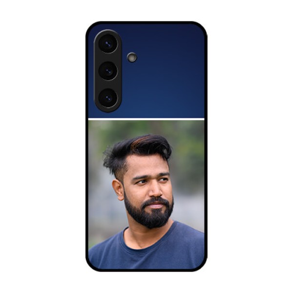Galaxy S25 Plus 5G Custom Glass Phone CaseSimple Royal Blue Design Galaxy S25 Plus 5G Custom Glass Phone CaseSimple Royal Blue Design