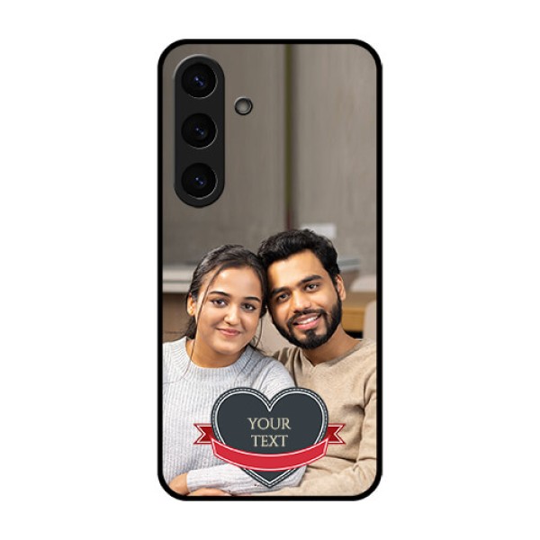 Galaxy S25 Plus 5G Custom Glass Phone CaseJust Married Couple Design Galaxy S25 Plus 5G Custom Glass Phone CaseJust Married Couple Design