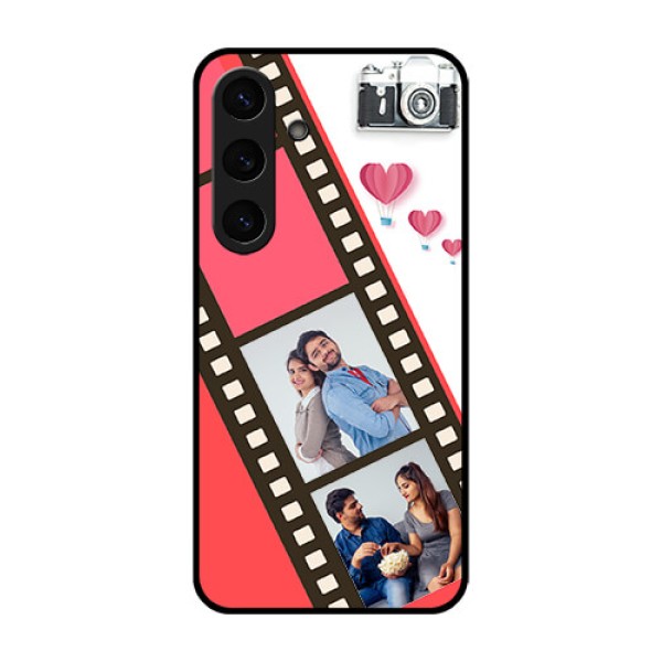 Galaxy S25 Plus 5G Custom Glass Phone Case3 Image Holder With Film Reel Galaxy S25 Plus 5G Custom Glass Phone Case3 Image Holder With Film Reel