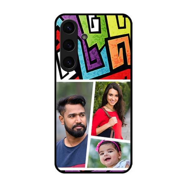 Galaxy S25 Plus 5G Custom Glass Phone CaseGraffiti Pattern Design