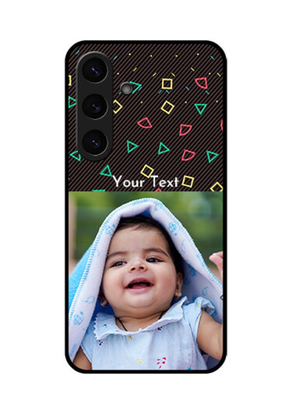 Galaxy S25 Plus 5G Custom Glass Phone CaseWith Confetti Birthday Design