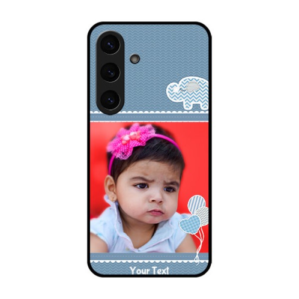Galaxy S25 Plus 5G Custom Glass Phone CaseWith Kids Pattern Design Galaxy S25 Plus 5G Custom Glass Phone CaseWith Kids Pattern Design