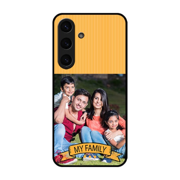 Galaxy S25 Plus 5G Custom Glass Phone CaseMy Family Design