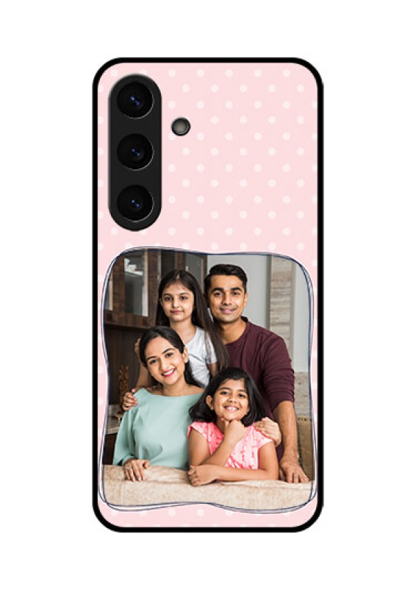 Galaxy S25 Plus 5G Custom Glass Phone CaseFamily With Dots Design