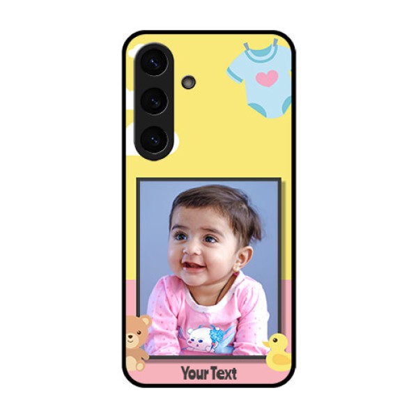 Galaxy S25 Plus 5G Custom Glass Phone CaseKids 2 Color Design