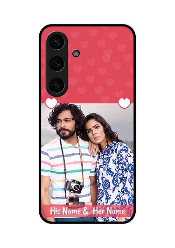 Galaxy S25 Plus 5G Custom Glass Phone CaseSimple Love Design