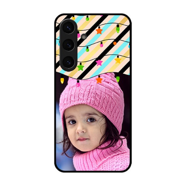 Galaxy S25 Plus 5G Custom Glass Phone CaseLights Hanging Design