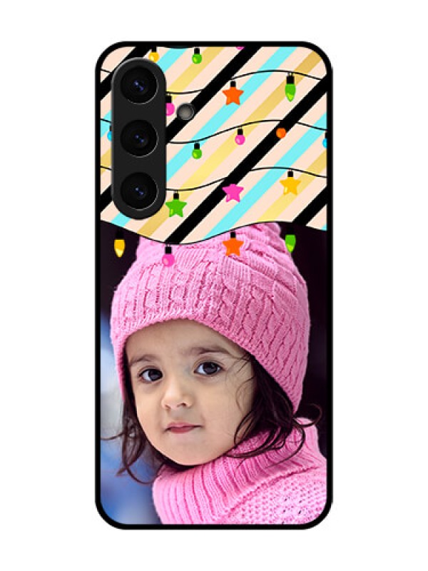 Custom Galaxy S25 Plus 5G Custom Glass Phone CaseLights Hanging Design