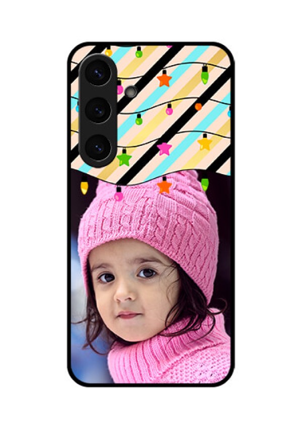 Galaxy S25 Plus 5G Custom Glass Phone CaseLights Hanging Design