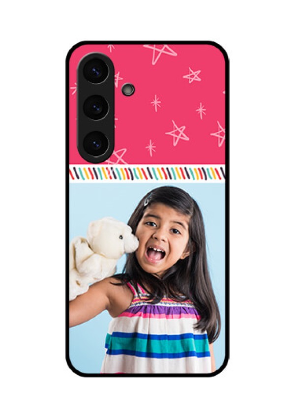 Galaxy S25 Plus 5G Custom Glass Phone CaseLine Art Design