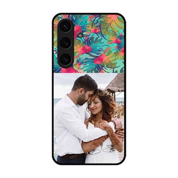 Galaxy S25 Plus 5G Custom Glass Phone CaseWatercolor Floral Design Galaxy S25 Plus 5G Custom Glass Phone CaseWatercolor Floral Design