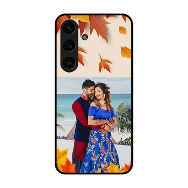 Galaxy S25 Plus 5G Custom Glass Phone CaseAutumn Maple Leaves Design Galaxy S25 Plus 5G Custom Glass Phone CaseAutumn Maple Leaves Design
