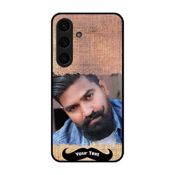 Galaxy S25 Plus 5G Custom Glass Phone CaseWith Texture Design