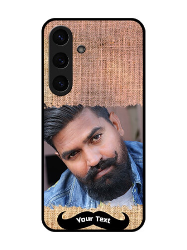 Custom Galaxy S25 Plus 5G Custom Glass Phone CaseWith Texture Design