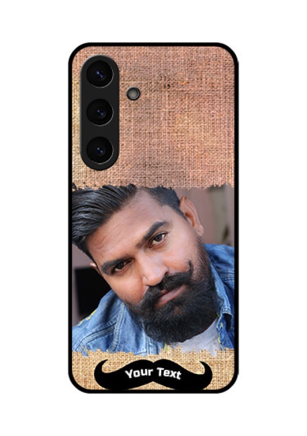 Galaxy S25 Plus 5G Custom Glass Phone CaseWith Texture Design