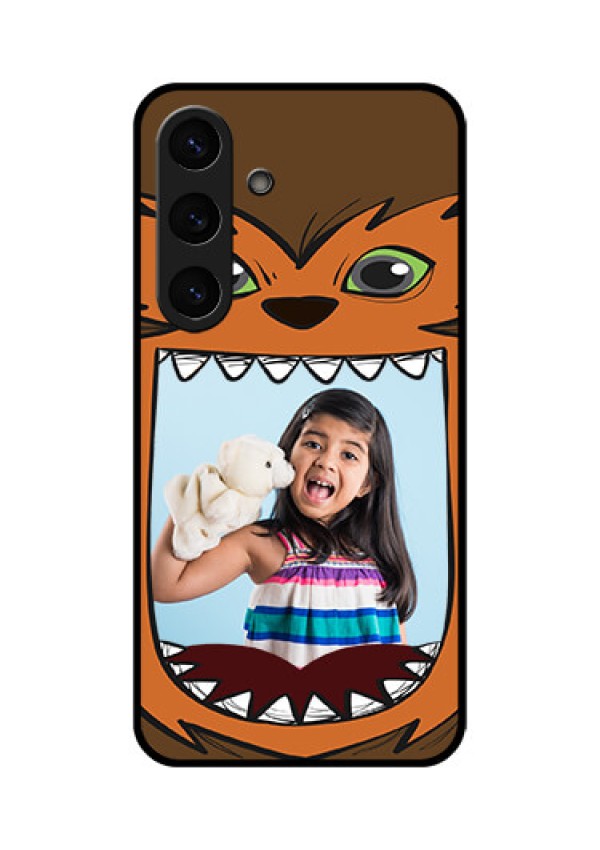 Galaxy S25 Plus 5G Custom Glass Phone CaseOwl Monster Back Case Design