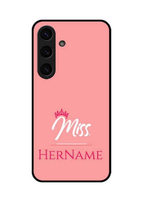 Galaxy S25 Plus 5G Custom Glass Phone CaseMrs With Name Design