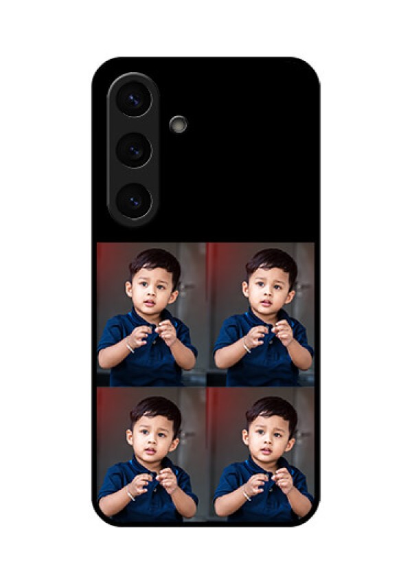 Galaxy S25 Plus 5G Custom Glass Phone Case4 Image Holder Design