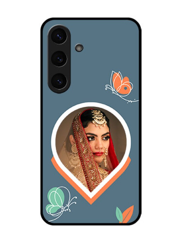 Custom Galaxy S25 Plus 5G Custom Glass Phone CaseDroplet Butterflies Design