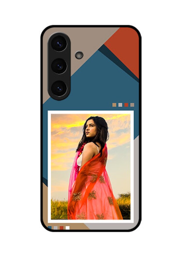 Galaxy S25 Plus 5G Custom Glass Phone CaseRetro Color Pallet Design