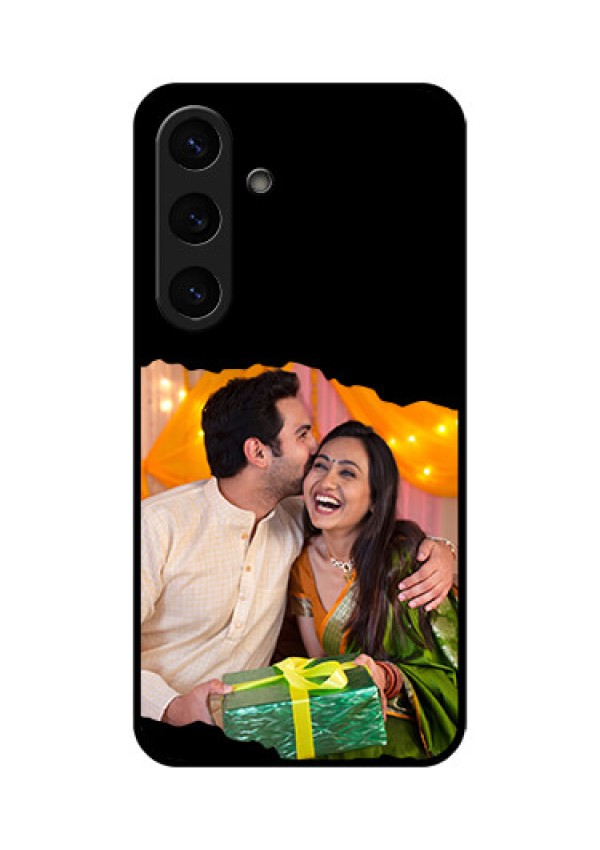 Galaxy S25 Plus 5G Custom Glass Phone CaseTear - Off Design