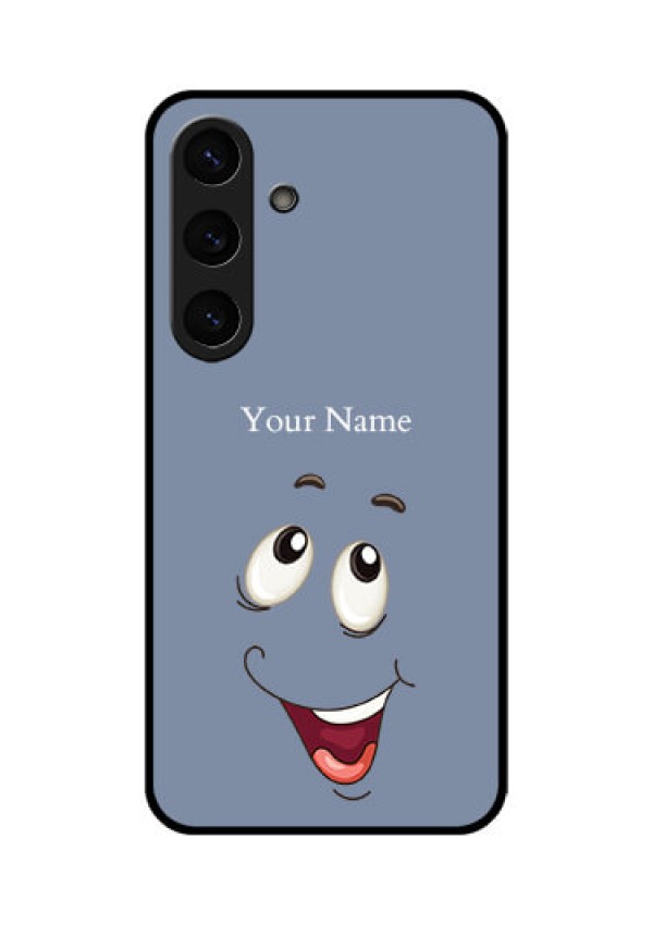 Galaxy S25 Plus 5G Custom Glass Phone CaseLaughing Cartoon Face Design