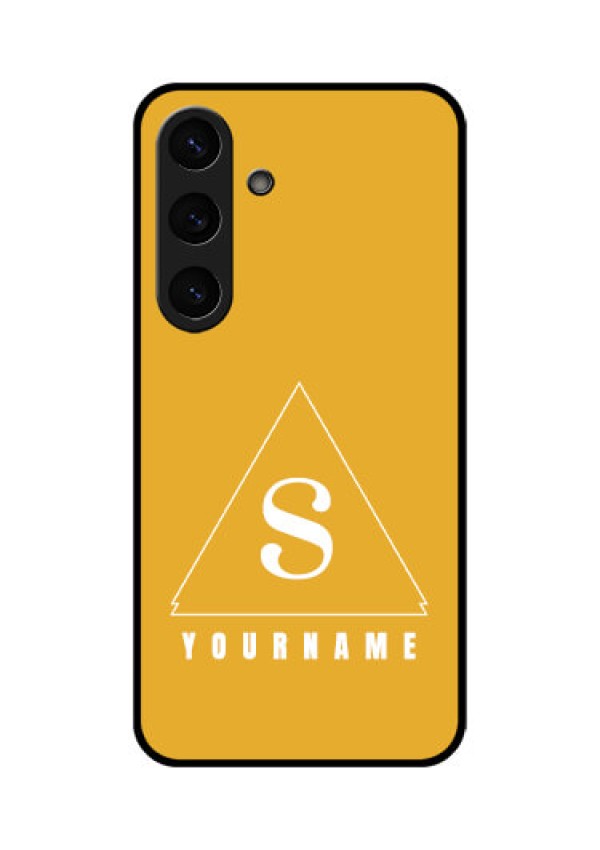 Galaxy S25 Plus 5G Custom Glass Phone CaseSimple Triangle Design