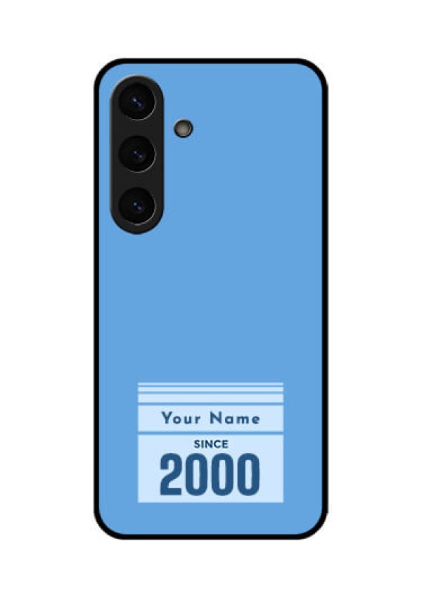 Galaxy S25 Plus 5G Custom Glass Phone CaseCustom Year Of Birth Design