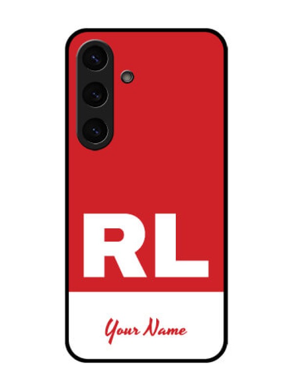 Custom Galaxy S25 Plus 5G Custom Glass Phone CaseDual Tone Custom Text Design