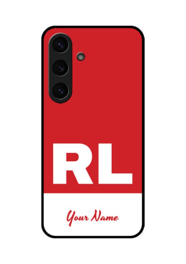 Galaxy S25 Plus 5G Custom Glass Phone CaseDual Tone Custom Text Design