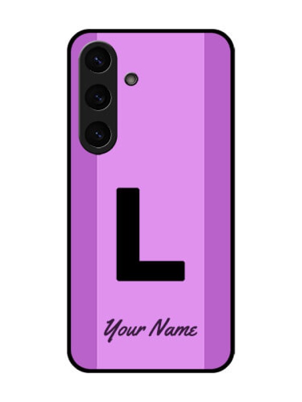 Custom Galaxy S25 Plus 5G Custom Glass Phone CaseTricolor Custom Text Design