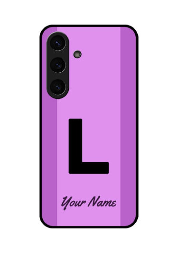 Galaxy S25 Plus 5G Custom Glass Phone CaseTricolor Custom Text Design