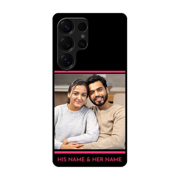 Galaxy S25 Ultra 5G Custom Glass Phone CaseWith Add Text Design