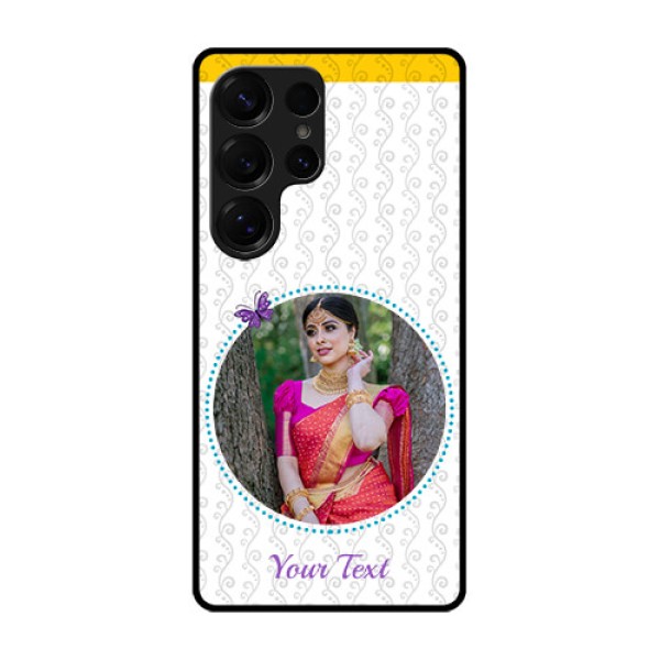 Galaxy S25 Ultra 5G Custom Glass Phone CaseGirls Premium Case Design