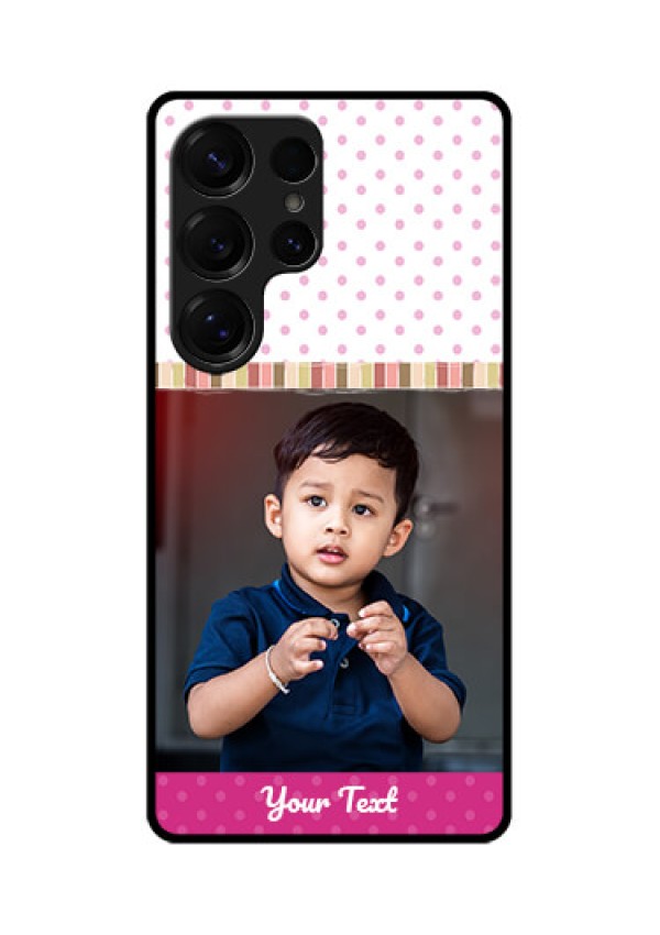 Galaxy S25 Ultra 5G Custom Glass Phone CaseCute Girls Cover Design