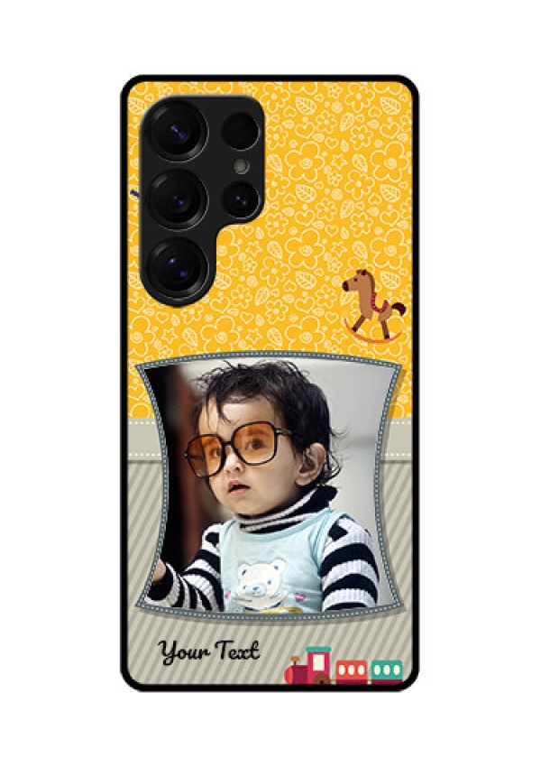 Galaxy S25 Ultra 5G Custom Glass Phone CaseBaby Picture Upload Design