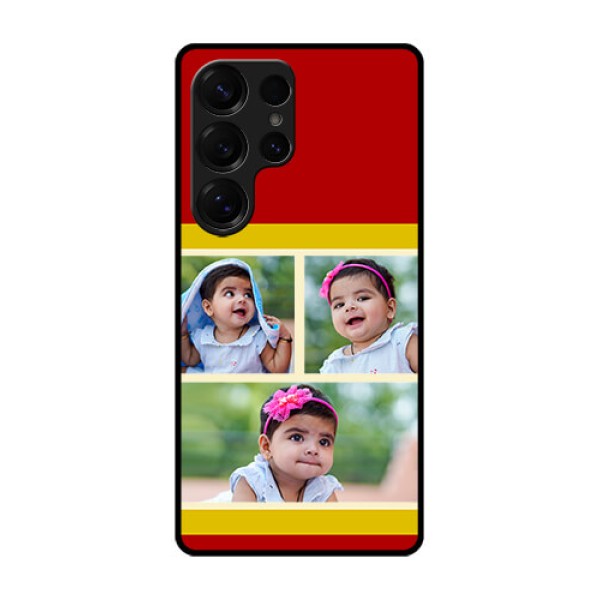 Galaxy S25 Ultra 5G Custom Glass Phone CaseMultiple Pic Upload Design Galaxy S25 Ultra 5G Custom Glass Phone CaseMultiple Pic Upload Design