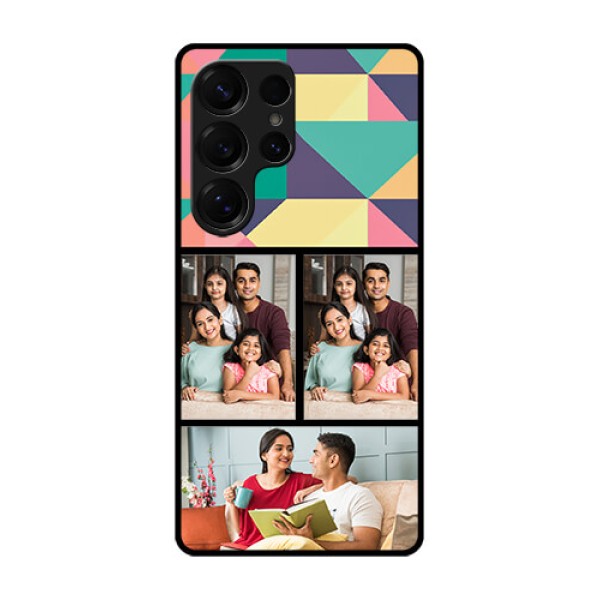 Galaxy S25 Ultra 5G Custom Glass Phone CaseBulk Pic Upload Design