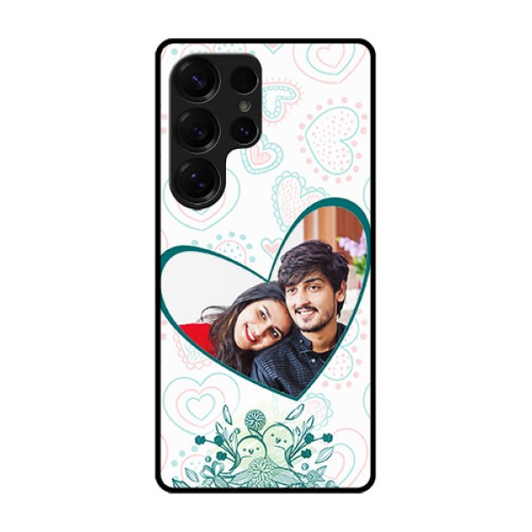 Galaxy S25 Ultra 5G Custom Glass Phone CasePremium Couple Design Galaxy S25 Ultra 5G Custom Glass Phone CasePremium Couple Design
