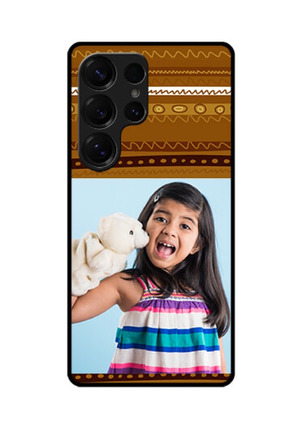 Galaxy S25 Ultra 5G Custom Glass Phone CaseFriends Picture Upload Design