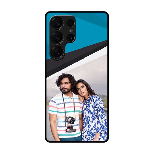 Galaxy S25 Ultra 5G Custom Glass Phone CaseSimple Pattern Photo Upload Design Galaxy S25 Ultra 5G Custom Glass Phone CaseSimple Pattern Photo Upload Design
