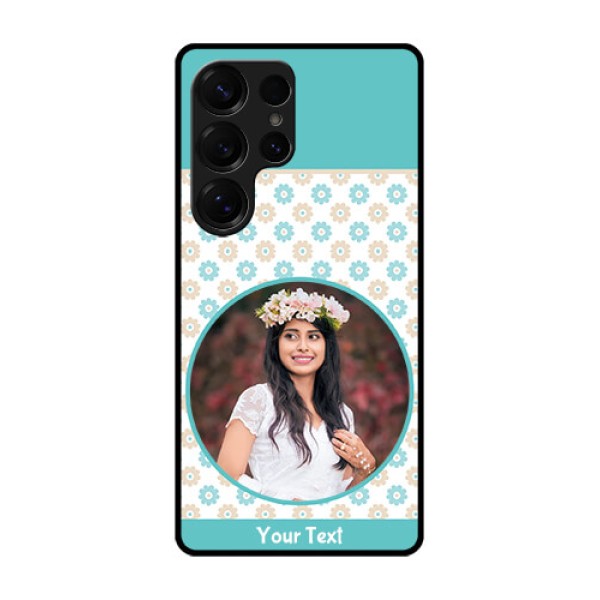 Galaxy S25 Ultra 5G Custom Glass Phone CaseBeautiful Flowers Design