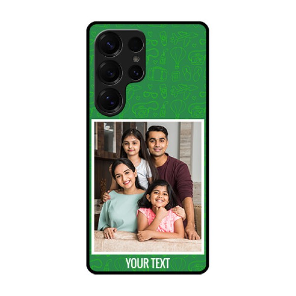 Galaxy S25 Ultra 5G Custom Glass Phone CasePicture Upload Design