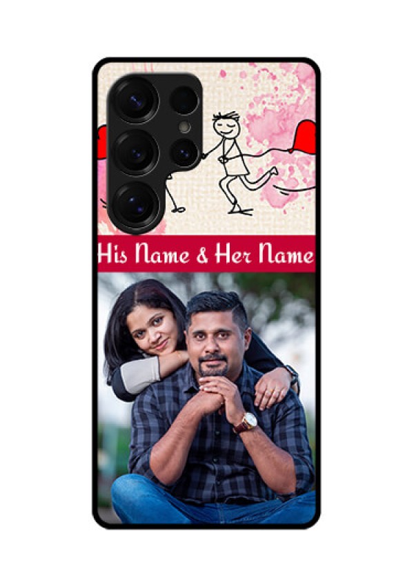 Galaxy S25 Ultra 5G Custom Glass Phone CaseYou And Me Case Design