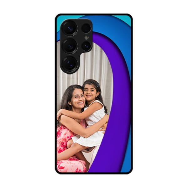 Galaxy S25 Ultra 5G Custom Glass Phone CaseSimple Pattern Design