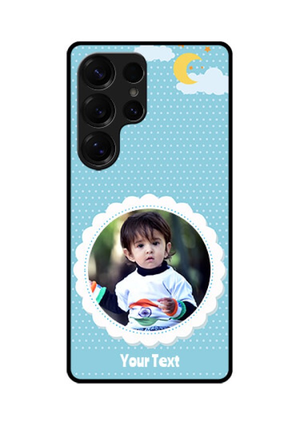 Galaxy S25 Ultra 5G Custom Glass Phone CaseViolet Pattern Design