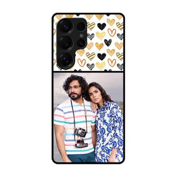 Galaxy S25 Ultra 5G Custom Glass Phone CaseLove Symbol Design
