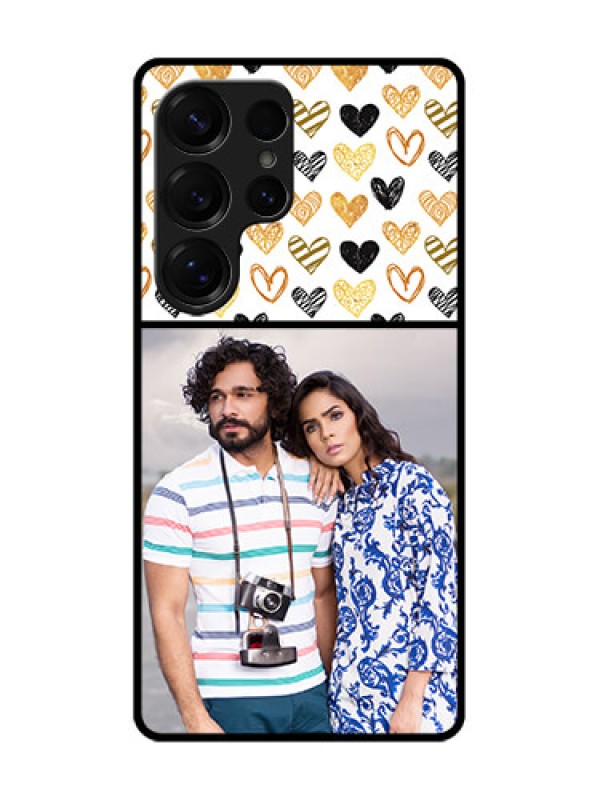 Custom Galaxy S25 Ultra 5G Custom Glass Phone CaseLove Symbol Design